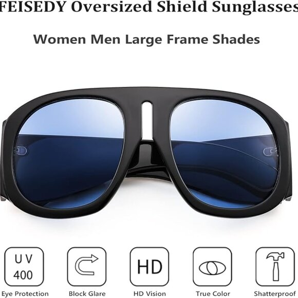 Oversized vintage woman's sunglasses - Picture 5 of 5